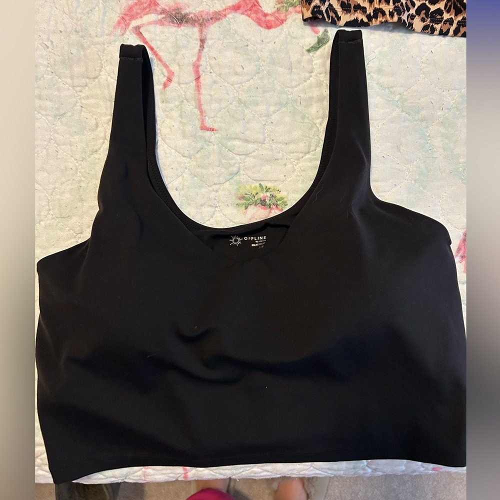 3 OFFLINE By Aerie Real Me Low Key Longline Sports Bras - Picture 4 of 4
